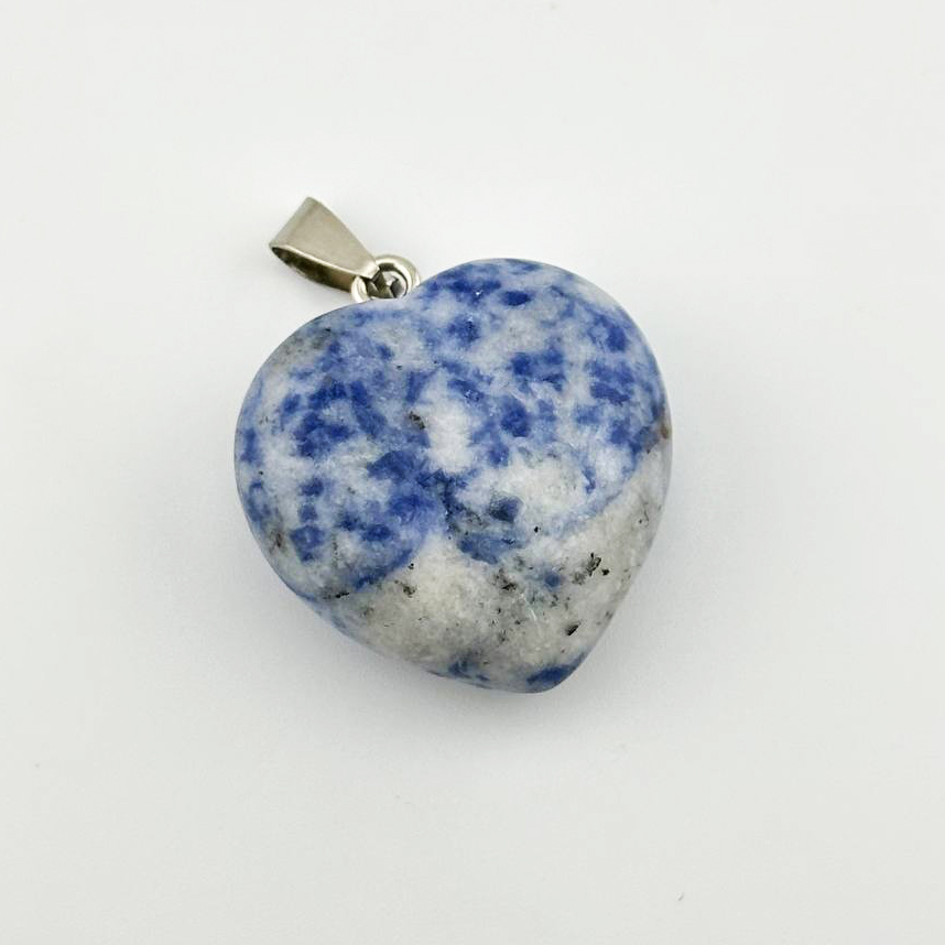 Кулон с содалитом размер 30*30мм цвет серебро