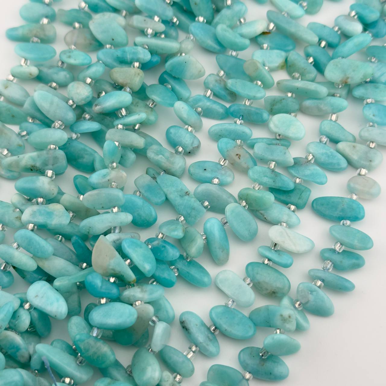Амазонит перуанский размер 14,5*7мм натуральный камень