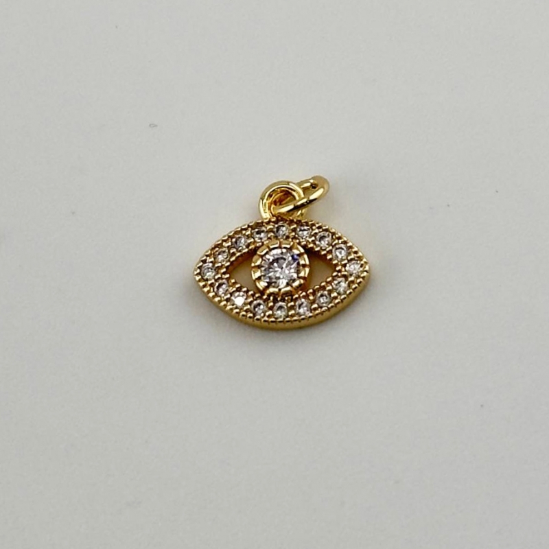 Подвеска глаз 11*10мм цвет золото