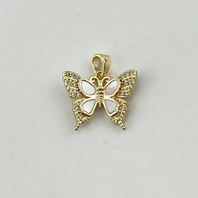 Подвеска Бабочка размер 17мм цвет золото